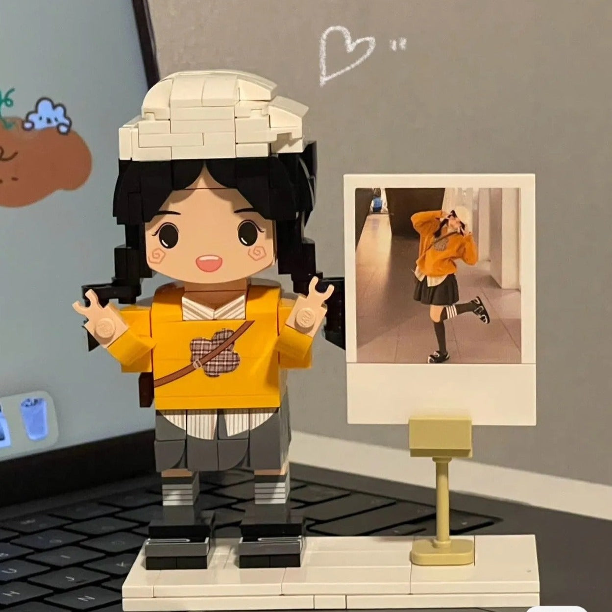 Mother's Day Brick Figure, Customizable, Full Body, 1 Person Custom Brick Figure