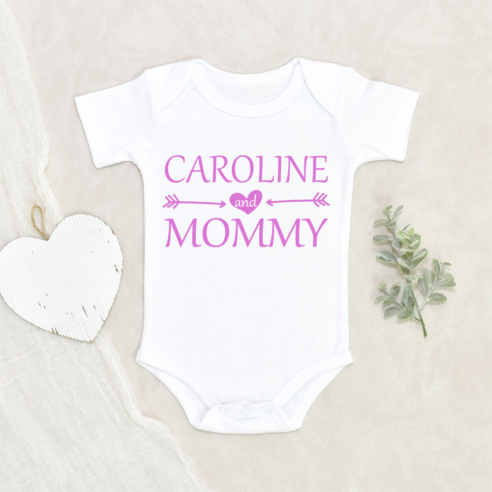 Personalized Baby Onesie Mother's Day Name
