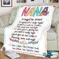 Personalized  Flora Mom/Nana/Auntie We Love You Blanket｜11042217
