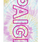 Personalized Beach Towel Tie Dye Colorful