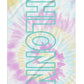 Personalized Beach Towel Tie Dye Colorful