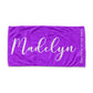 Personalized Beach Towel Simple Color With Quote