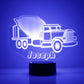 Personalized Truck Night Lights with Name 7/16 Color Changing LED Lamp III08
