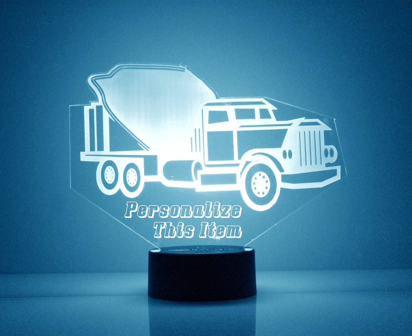Personalized Truck Night Lights with Name 7/16 Color Changing LED Lamp III08