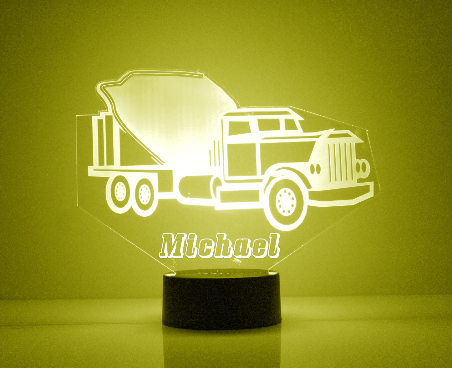 Personalized Truck Night Lights with Name 7/16 Color Changing LED Lamp III08