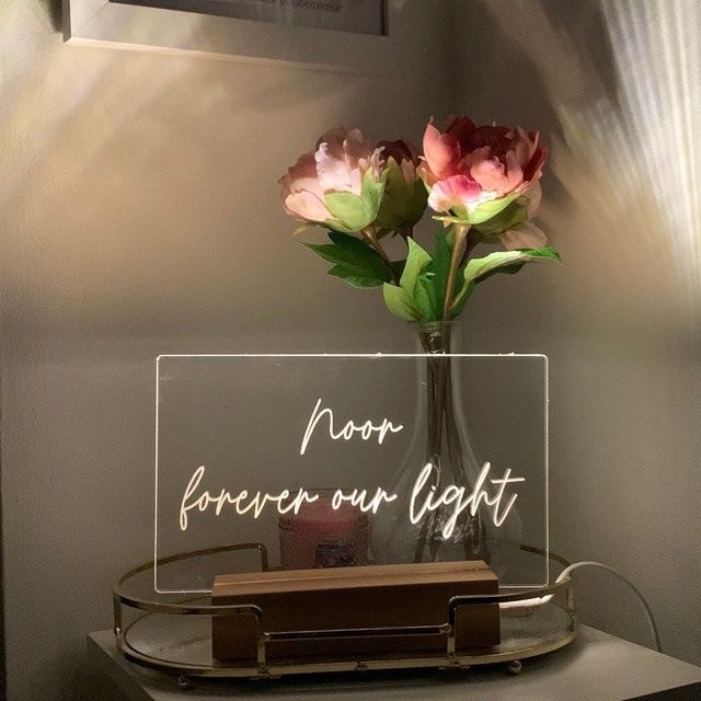 Personalized Led Name Table Light