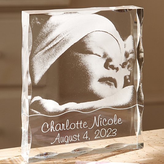 Personalized Baby Acrylic Photo Block