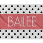 Personalized Beach Towel Polka Dot