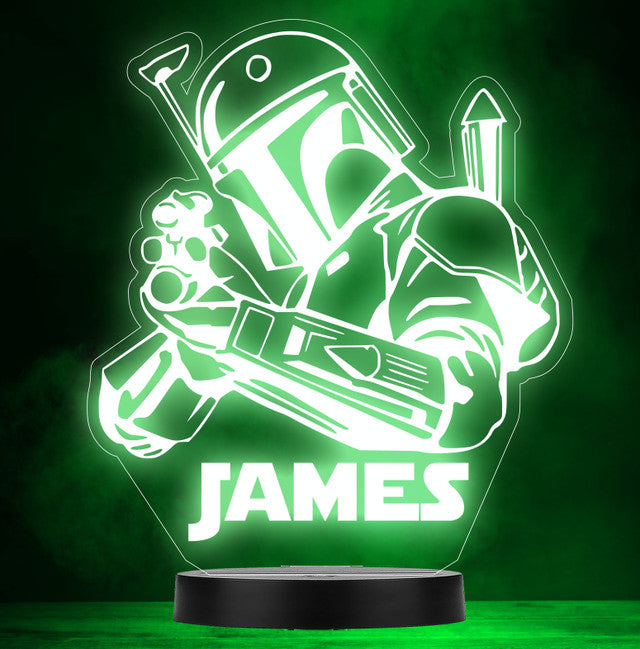 Personalised Star Wars Colour Change Light LED Bedroom Night Light Boys Girls