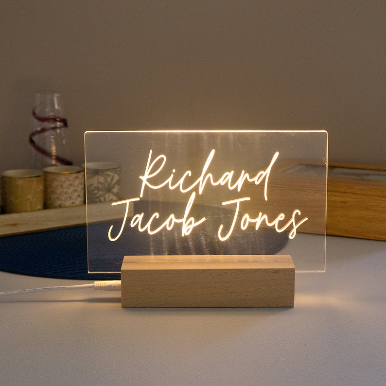 Personalized Led Name Table Light