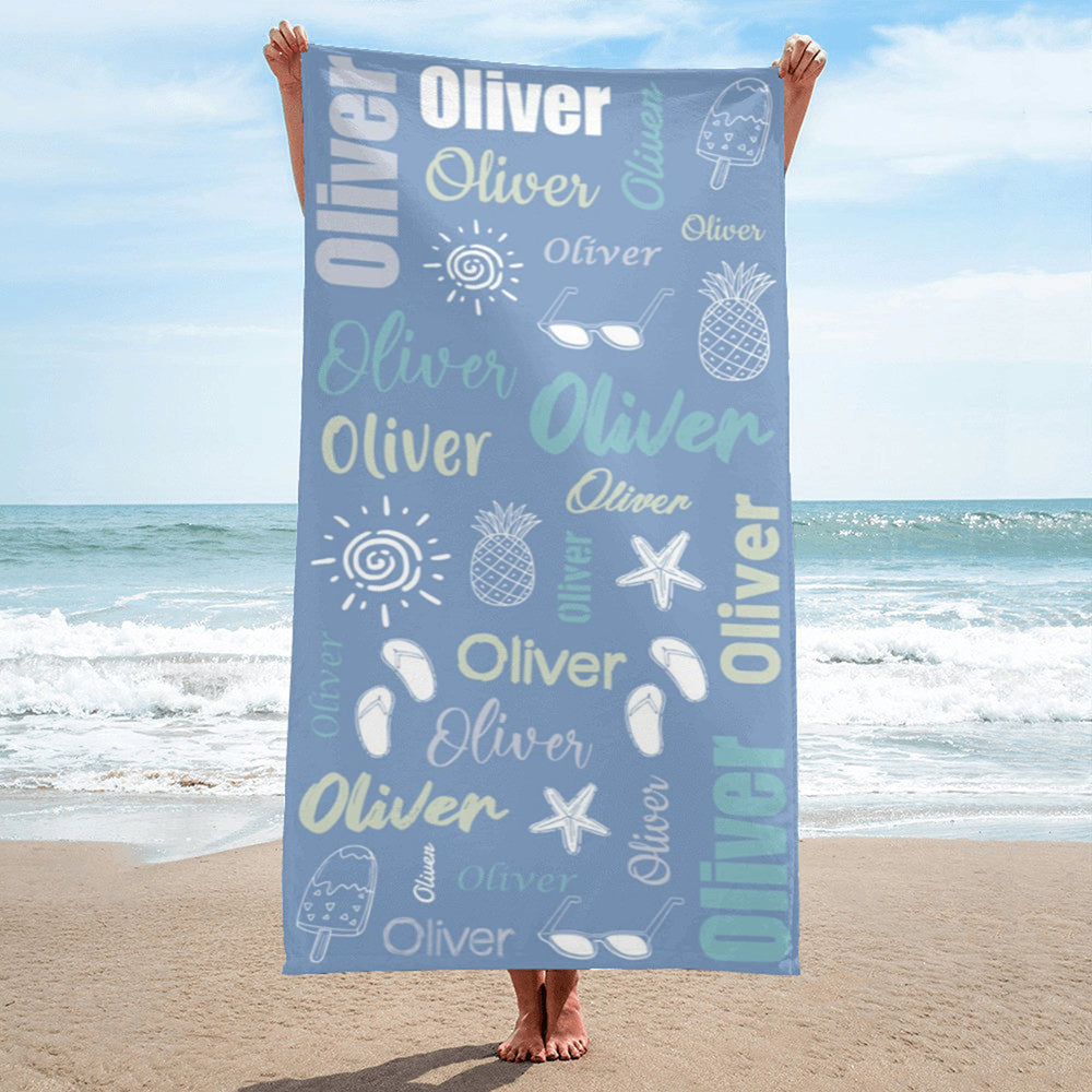 Personalized Beach Towel Summer Beach
