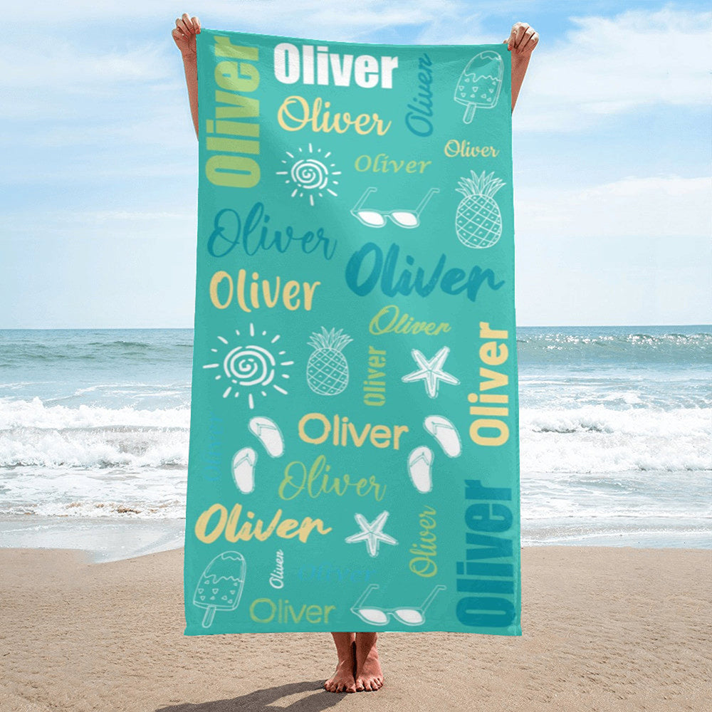 Personalized Beach Towel Summer Beach
