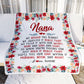 Personalized Mom/Nana/Auntie Flower Blanket We Hugged
