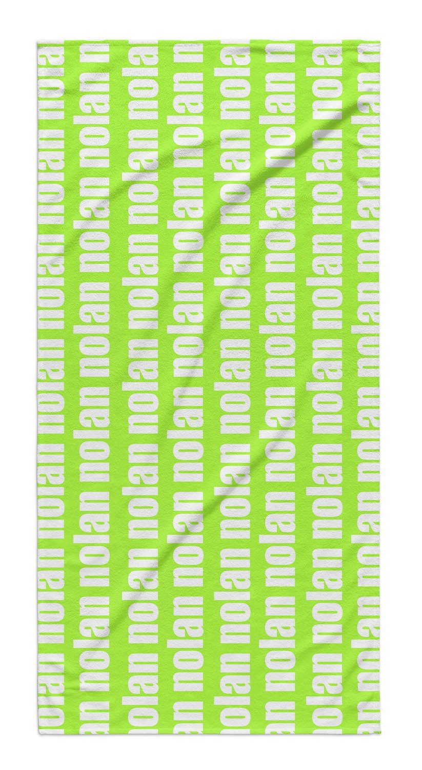 Personalized Beach Towel Name Repeat
