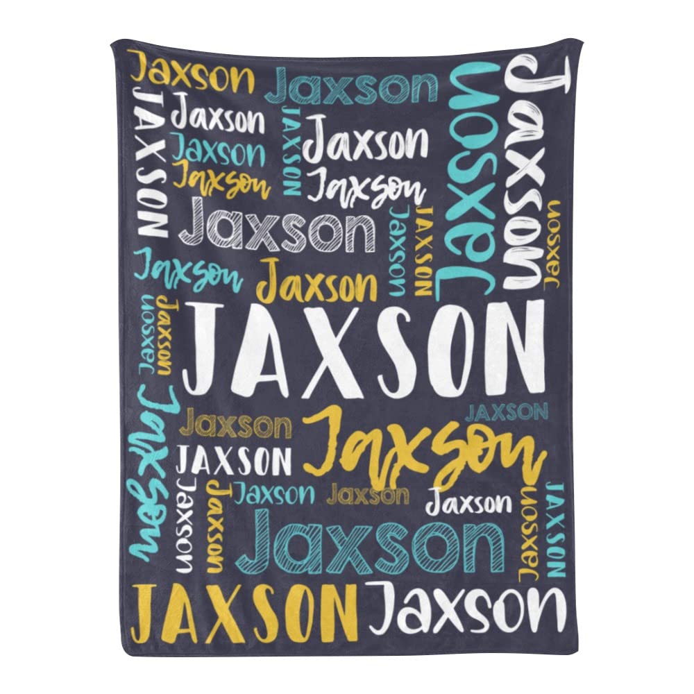 Personalized Cute Name Word Art Multi Colors Fleece Blanket
