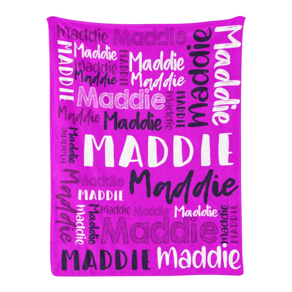 Personalized Cute Name Word Art Multi Colors Fleece Blanket