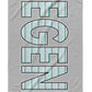 Personalized Beach Towel Striped Letters