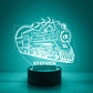 Personalized Truck Night Lights with Name 7/16 Color Changing LED Lamp III14