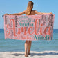 Personalized Microfiber Bath Beach Towel Name Word-art