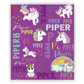 Custom Multi Unicorns Name Blankets With Initial