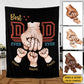 Personalized  Fathers Day Blanket Best Dad Ever Ever