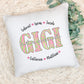 Personalized Blessed Mom Grandma Nana Gigi Name Pillow