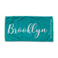Personalized Beach Towel Simple Color With Quote