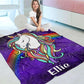 Personalized Magical Unicorn Fleece Blanket 02
