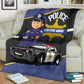 Personalized Name Fleece Police Car Blanket 112405
