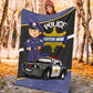 Personalized Name Fleece Police Car Blanket 112405