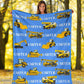 Custom Name Fleece Construction Blanket I22 - Trucks, Excavatros, Tractor, Tools Car For Kids