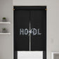 Crypto Logo Door Curtain HODL Style