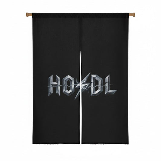 Crypto Logo Door Curtain HODL Style