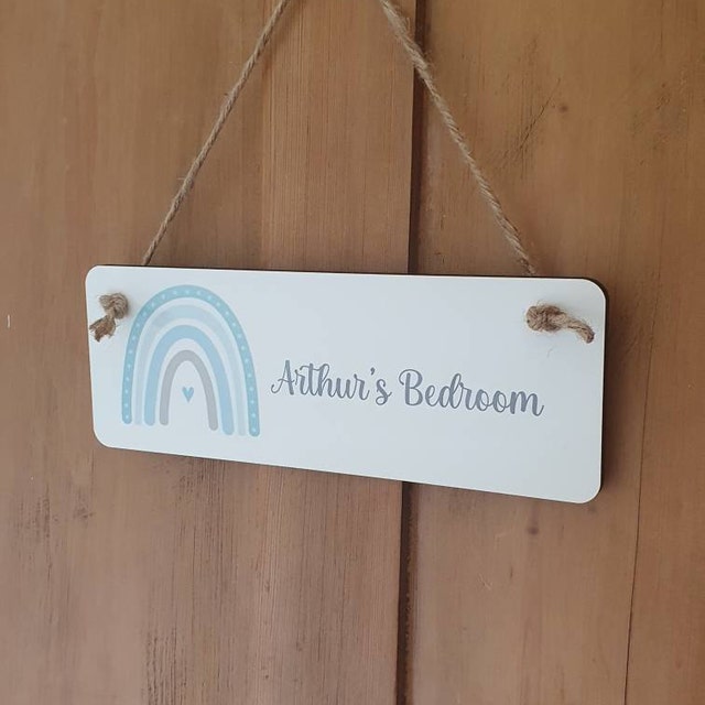 Personalised Bedroom Door Sign Multi Styles