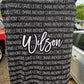 Personalized  Fathers Day Blanket Papa With Names
