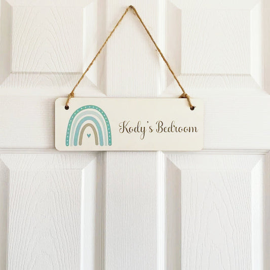 Personalised Bedroom Door Sign Multi Styles