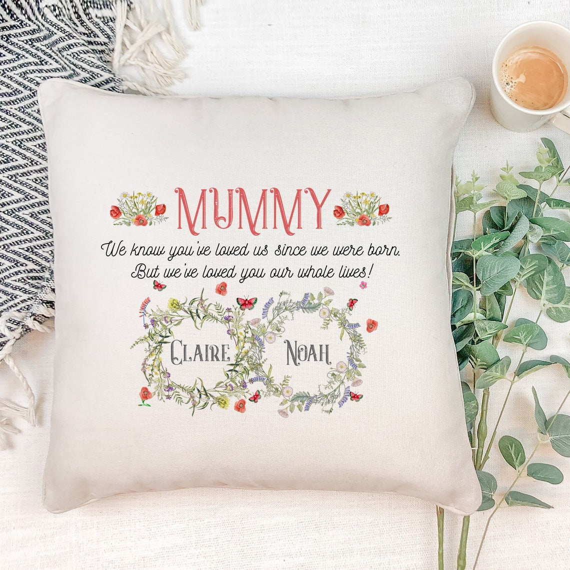 Personalized Pillow With Love Quote