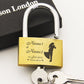 Personalised Engraved Padlock Present Love Lock