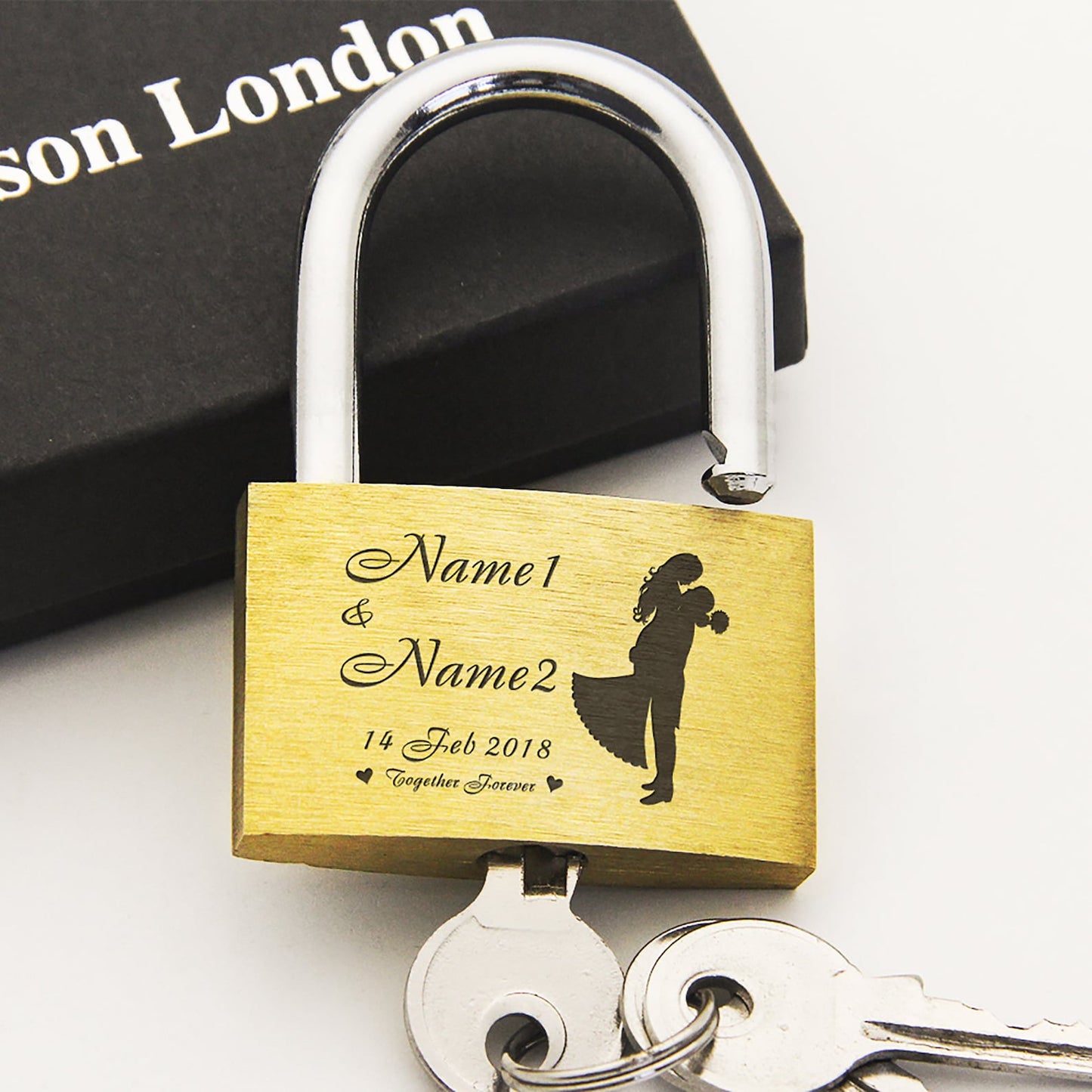 Personalised Engraved Padlock Present Love Lock