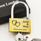 Personalised Engraved Padlock Present Love Lock