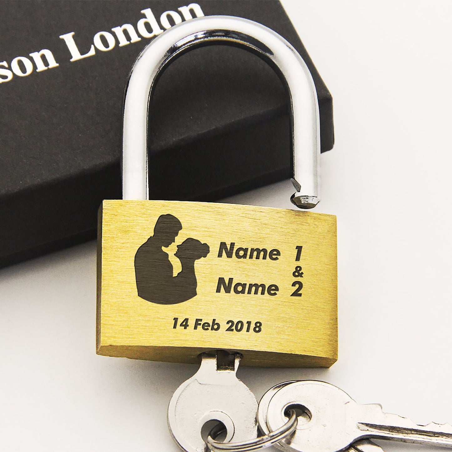 Personalised Engraved Padlock Present Love Lock