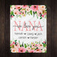 Personalized  Flora Mom/Nana/Auntie We Love You Blanket｜11042211