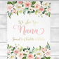 Personalized  Flora Mom/Nana/Auntie We Love You Blanket Pink Floral
