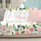 Personalized  Flora Mom/Nana/Auntie We Love You Blanket Pink Floral