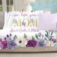 Personalized  Flora Mom/Nana/Auntie We Love You Blanket Purple Floral