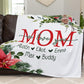 Personalized  Flora Mom/Nana/Auntie We Love You Blanket｜11042225