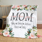 Personalized  Flora Mom/Nana/Auntie We Love You Blanket｜11042222