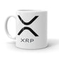 White mug with XRP logo on a white background