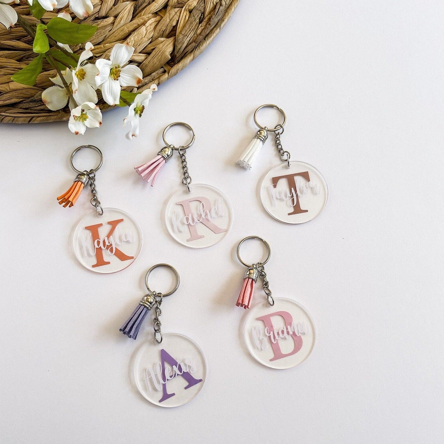 Personalized Acrylic Name Keychain