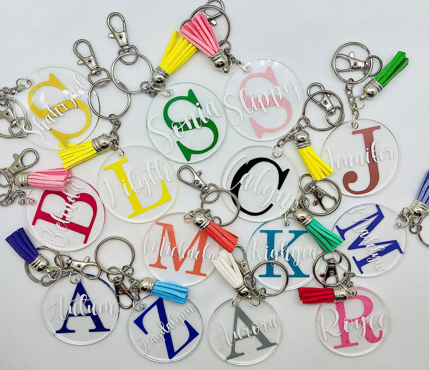 Personalized Acrylic Name Keychain